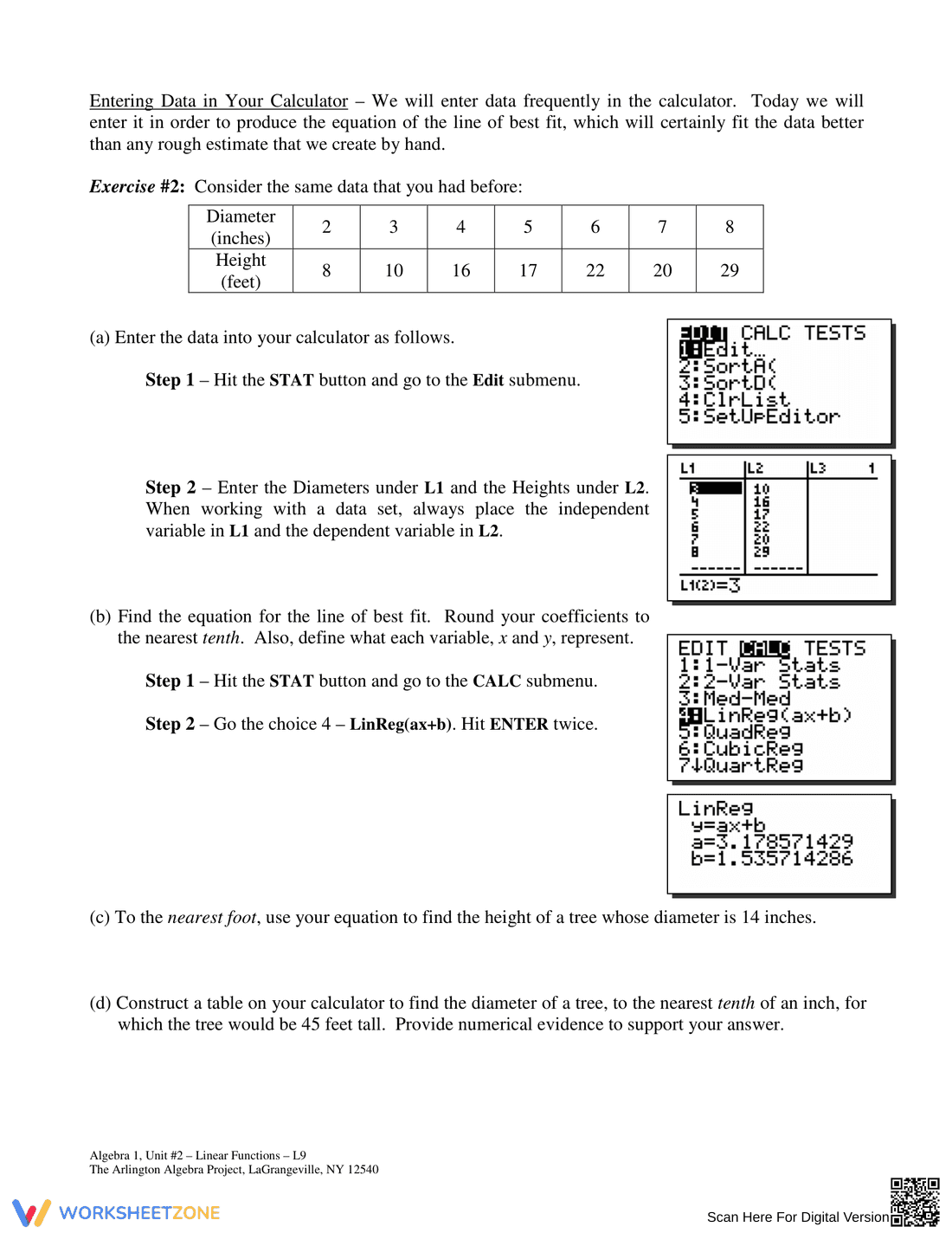 Updated Lines of Best Fit and Linear Regression - Page 2