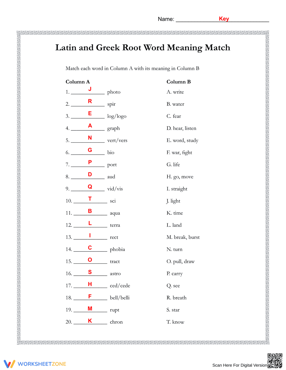 Exploring Greek and Latin Roots - Page 2
