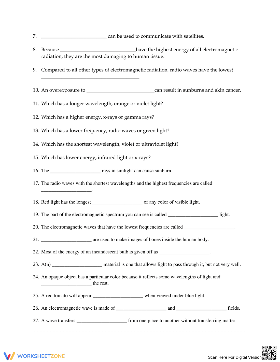 Light EM Spectrum Review - Page 2