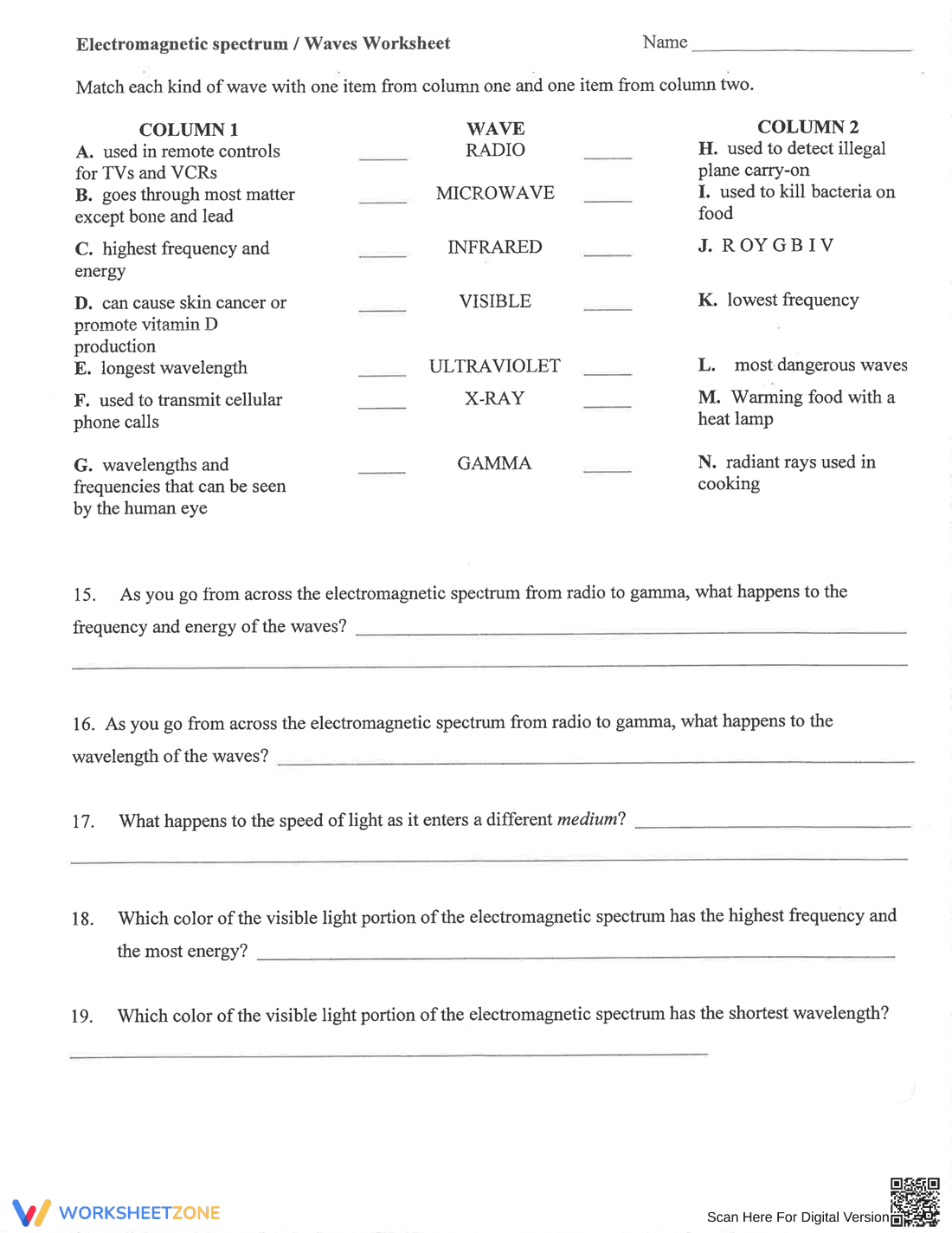 Updated EM Spectrum Worksheet - Page 2
