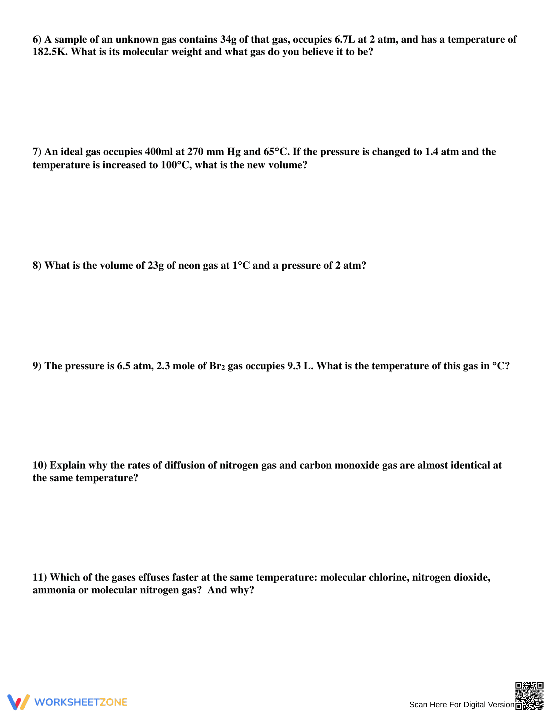 Ideal Gas Law Worksheet - Page 2