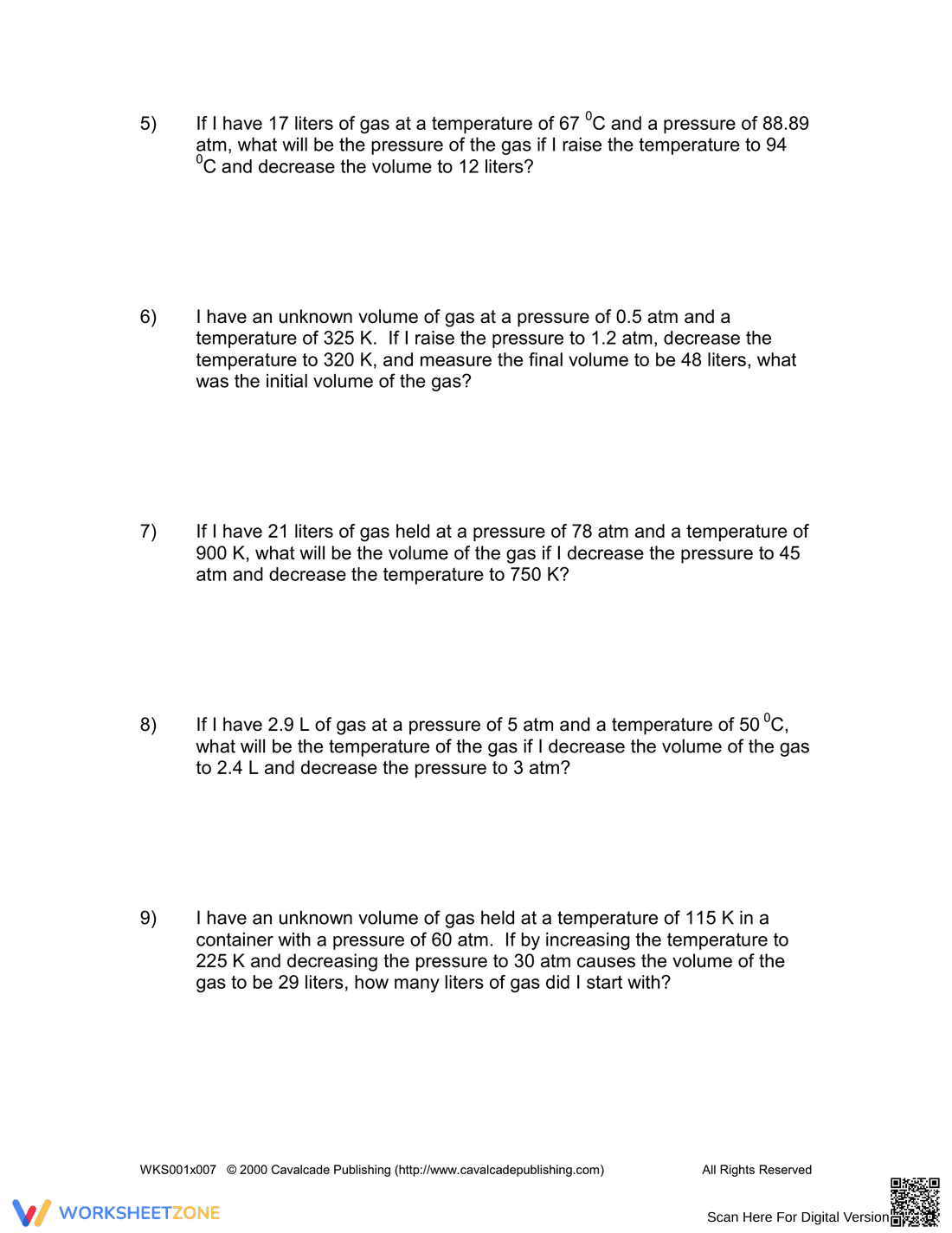 Combined Gas Law Problems - Page 2