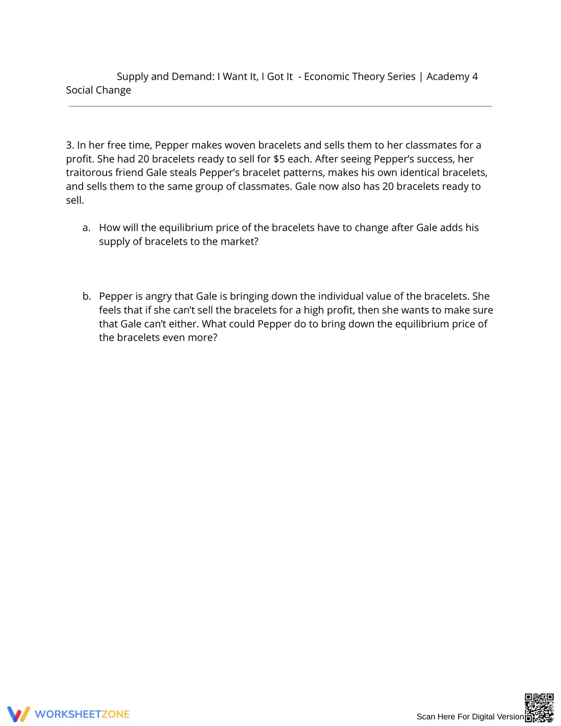Supply and Demand Worksheet - Page 2