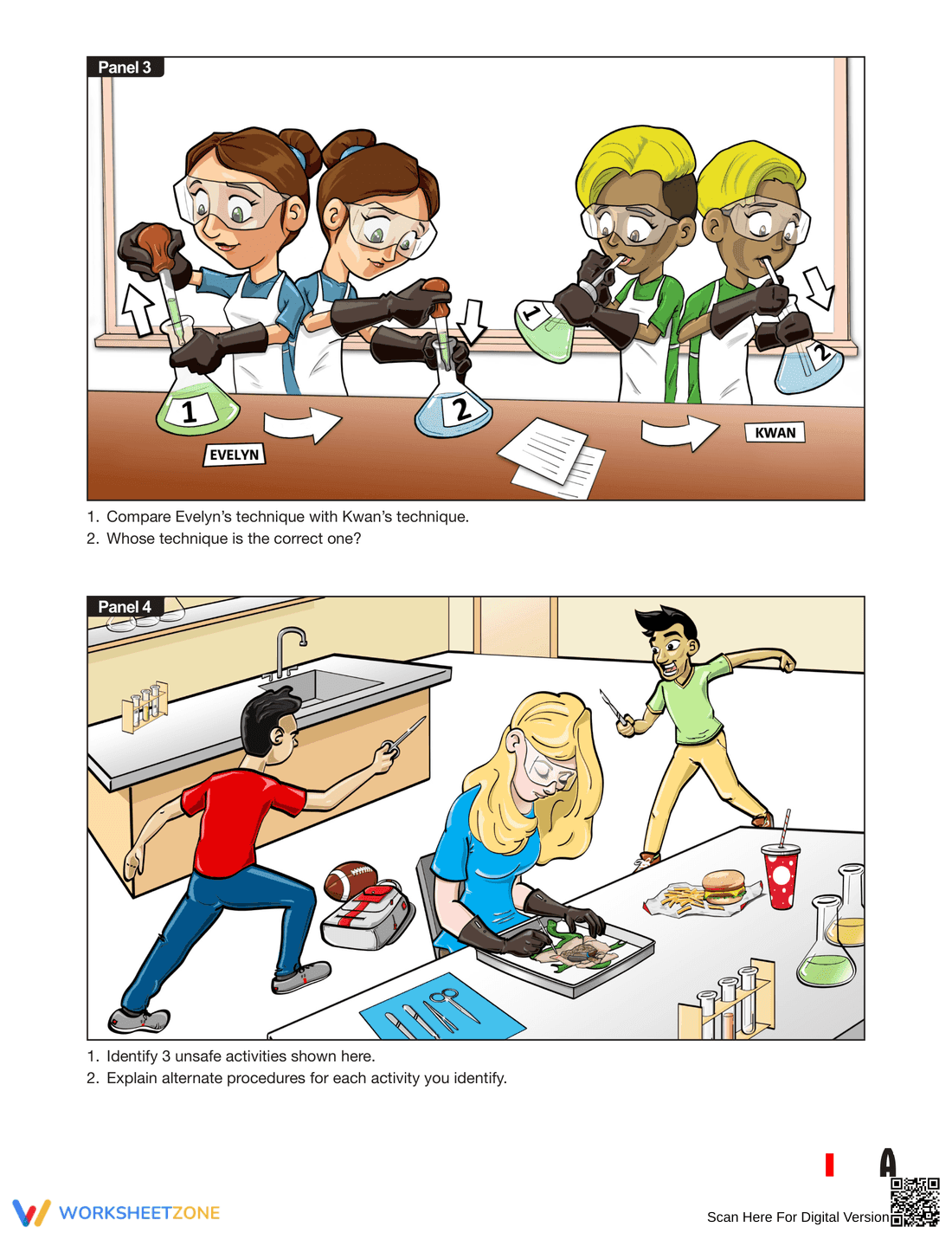 Ensuring Lab Safety: A Comprehensive Worksheet - Page 3