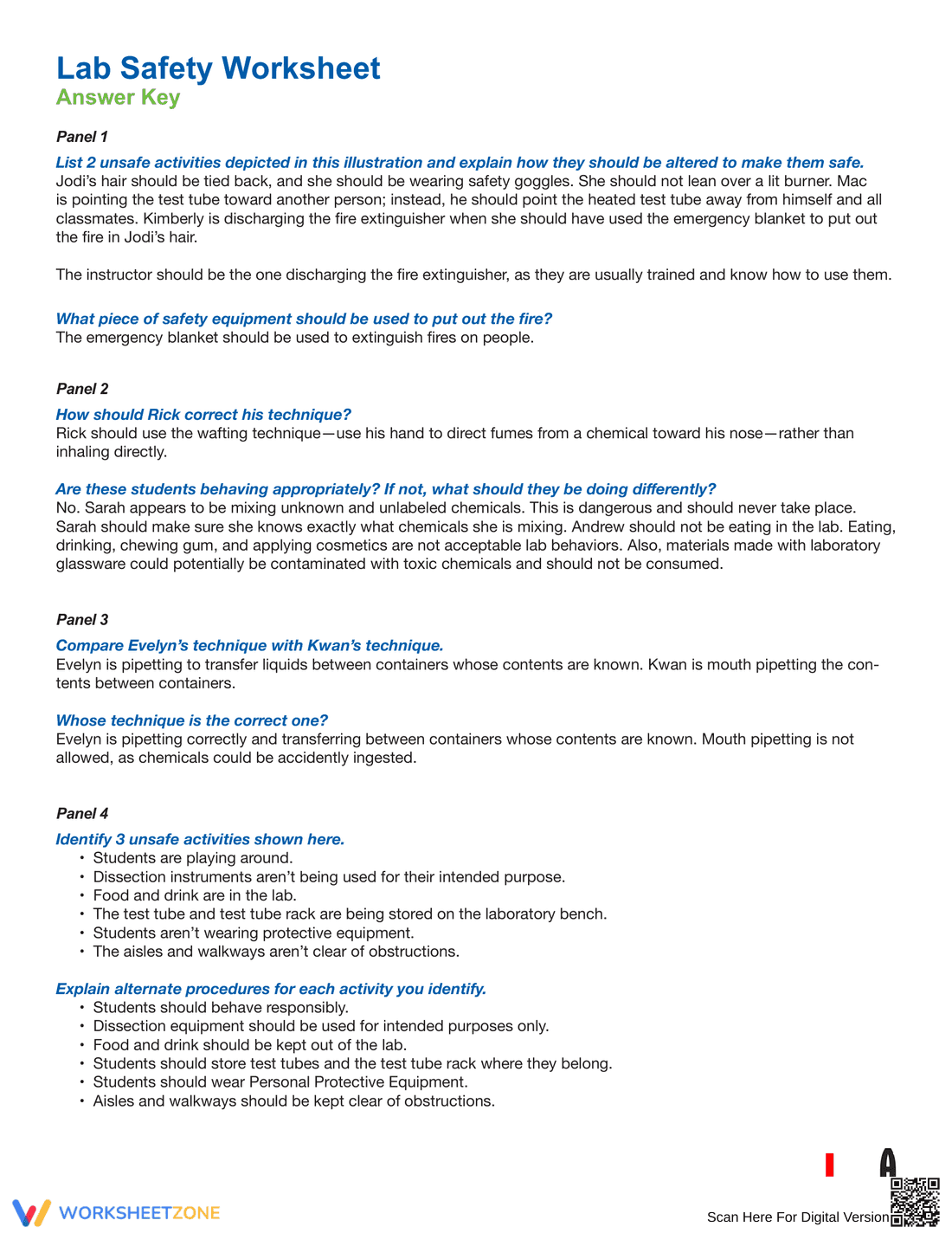 Ensuring Lab Safety: A Comprehensive Worksheet - Page 5