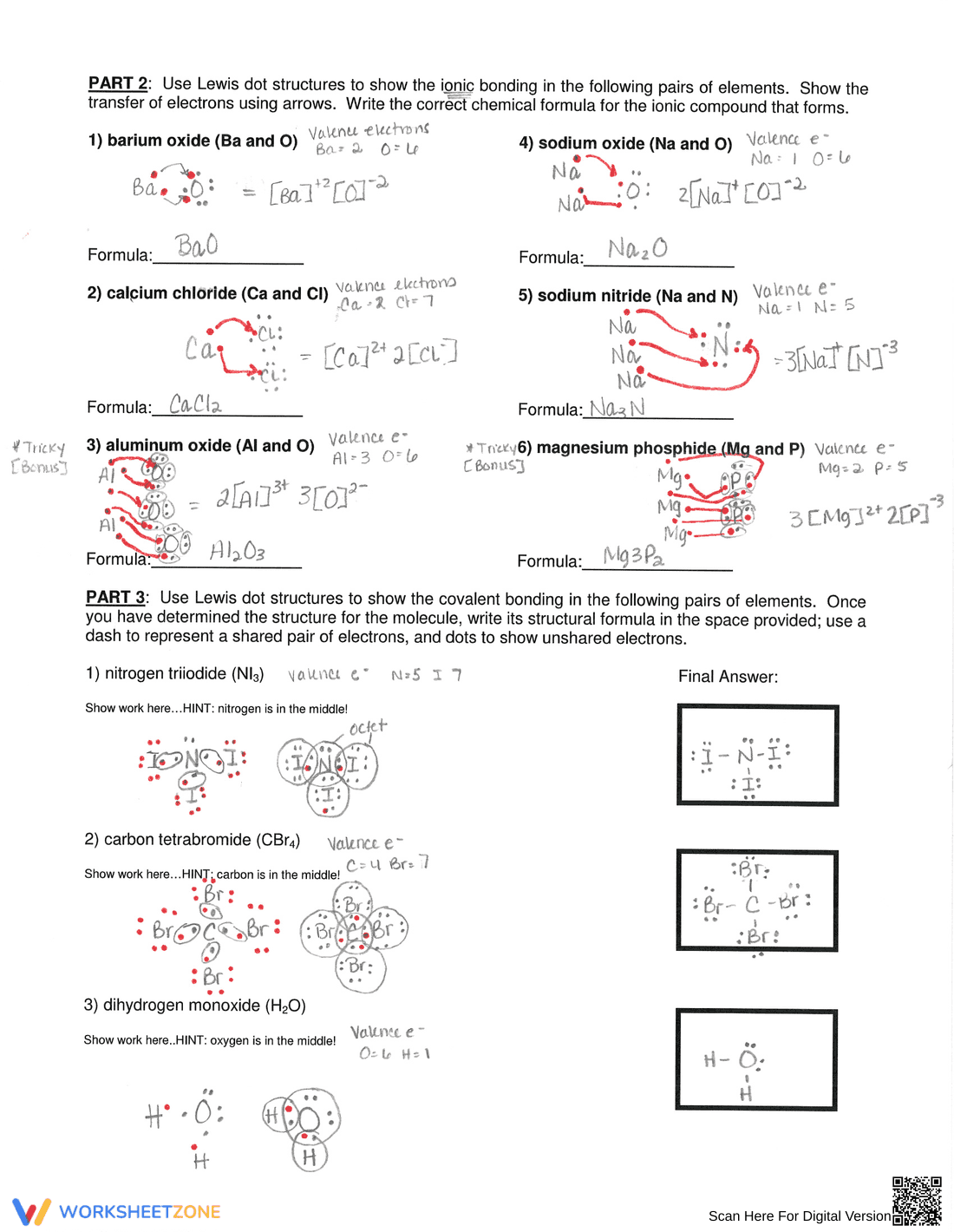 Chemical Bonding Practice Problems - Page 6