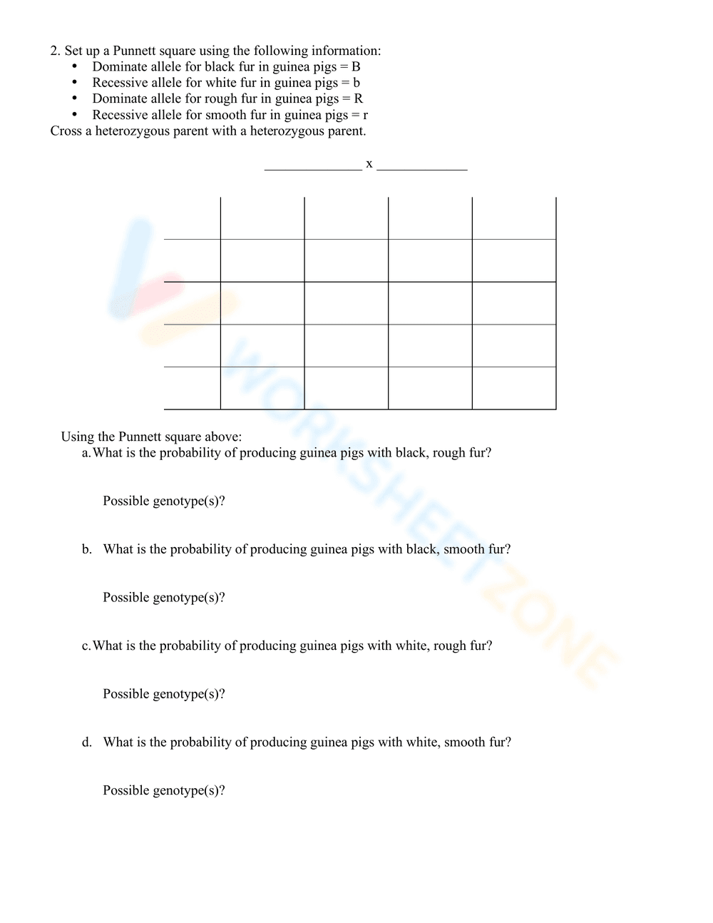 Updated Dihybrid Cross Practice - Page 2
