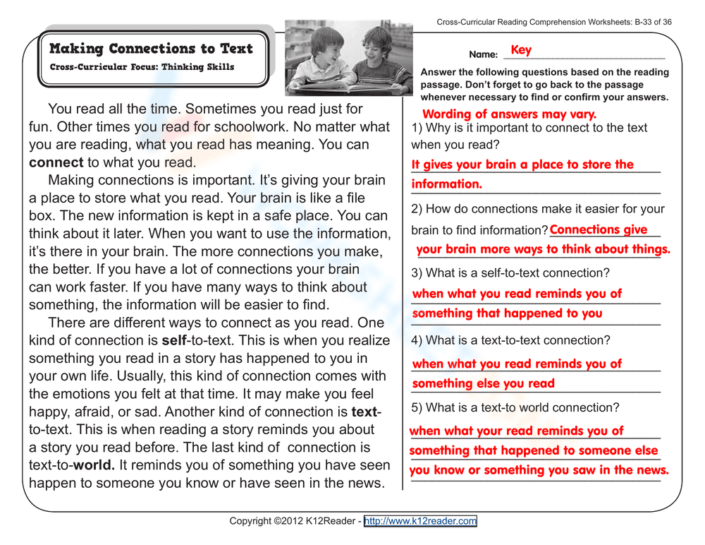 Making Connections to Text - Page 2