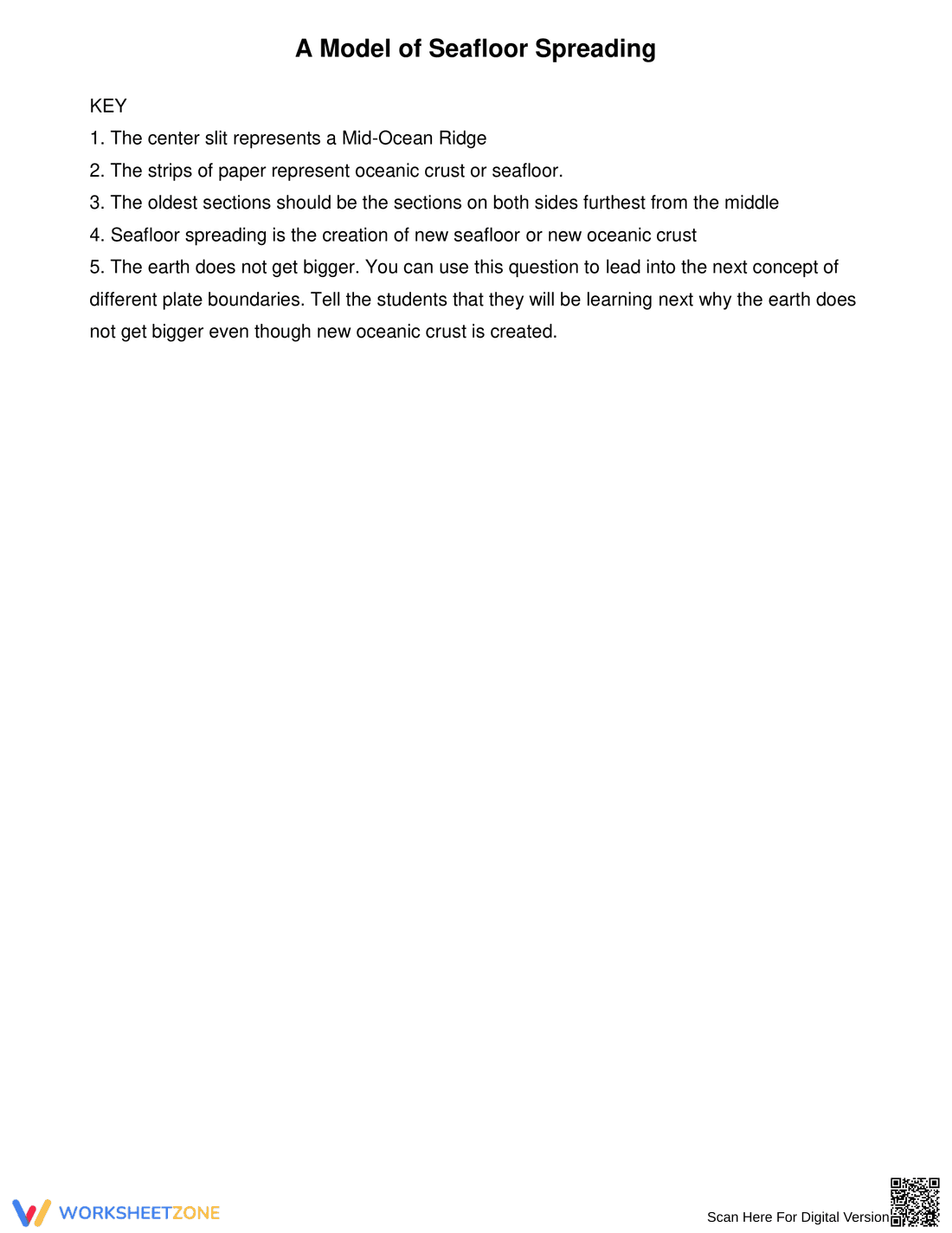 Modeling Seafloor Spreading - Page 3