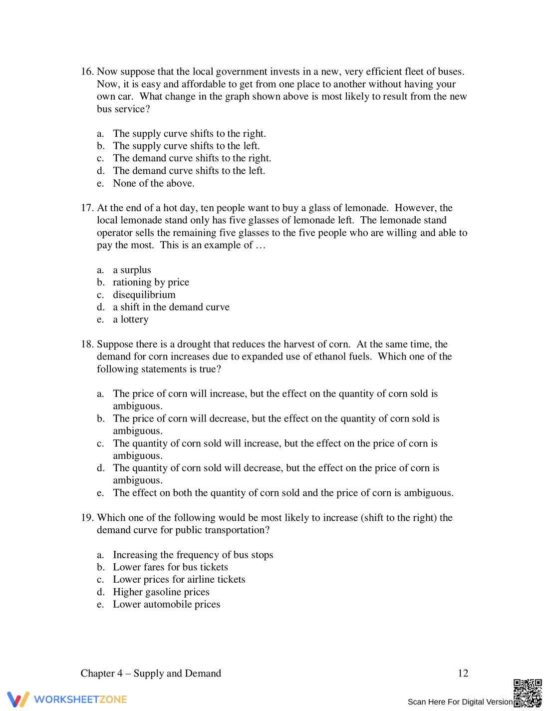 Supply and Demand: Updated Practice - Page 12