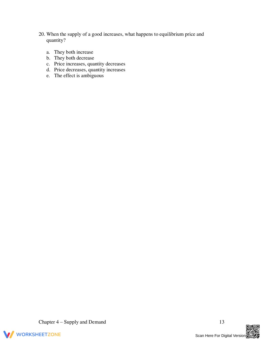 Supply and Demand: Updated Practice - Page 13