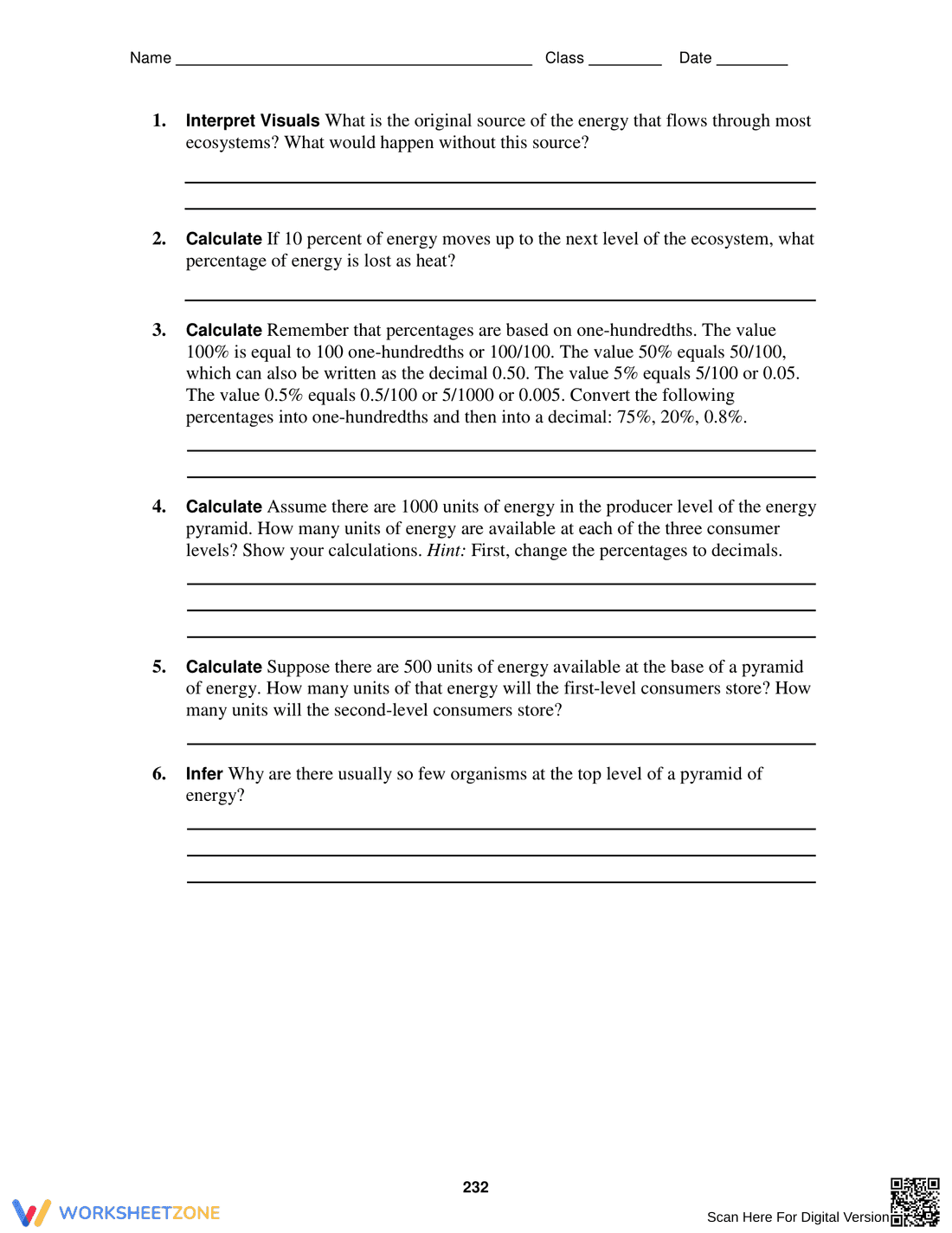 Practice with the Energy Pyramid - Page 2