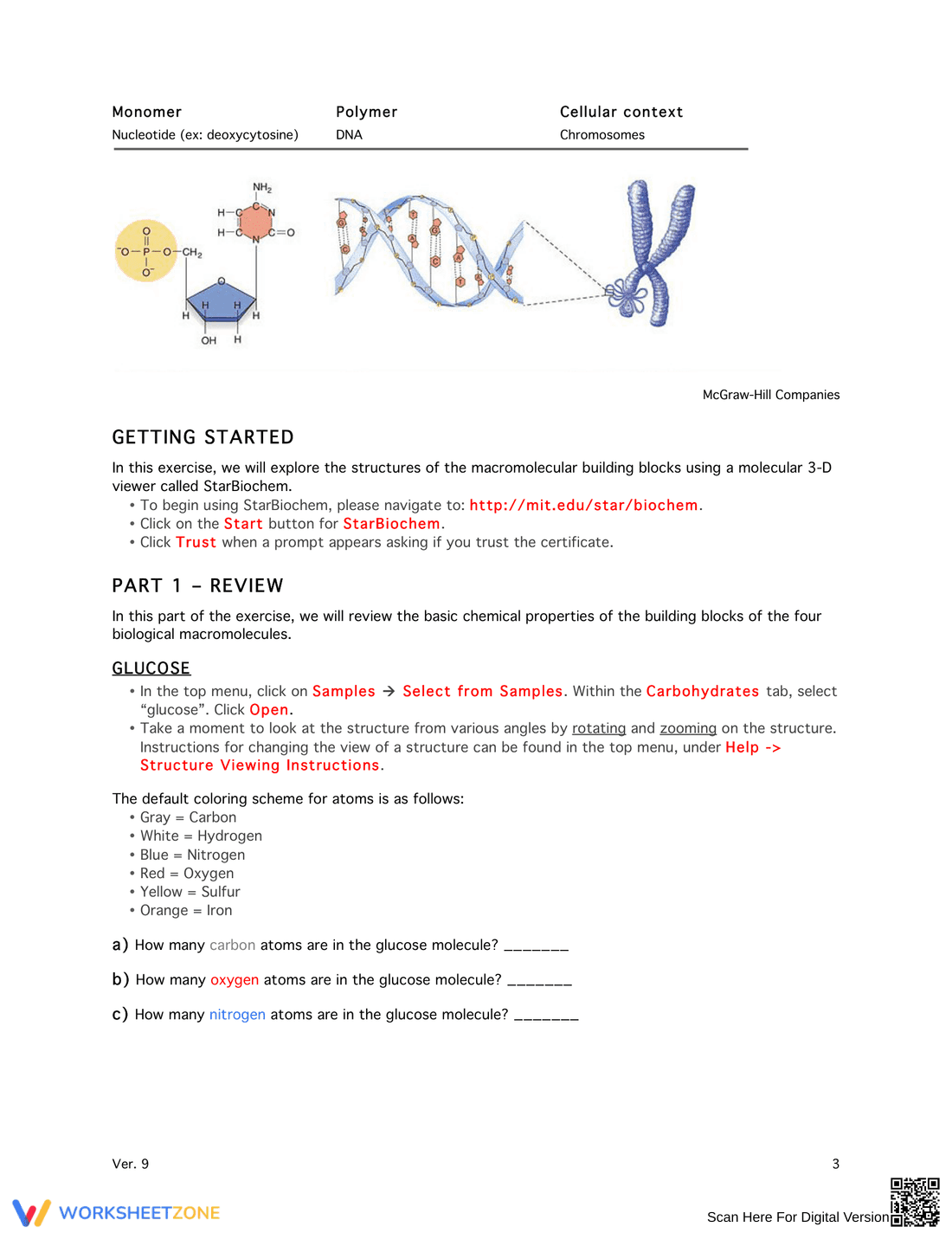 Macromolecules Exercise: Chemistry - Page 3