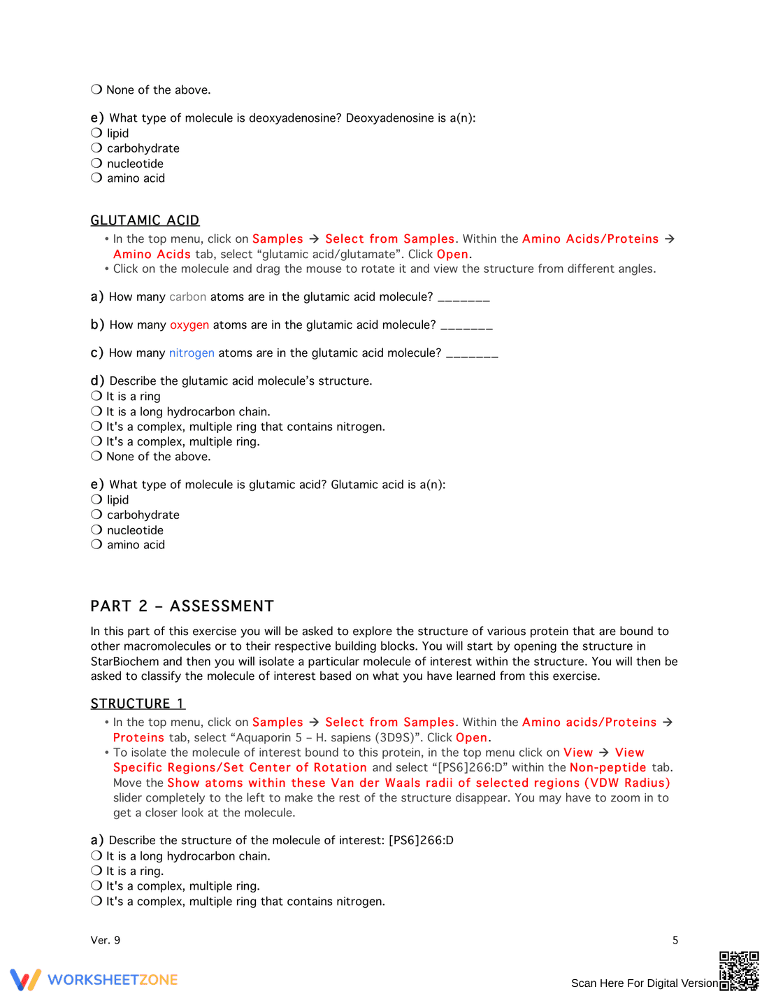 Macromolecules Exercise: Chemistry - Page 5