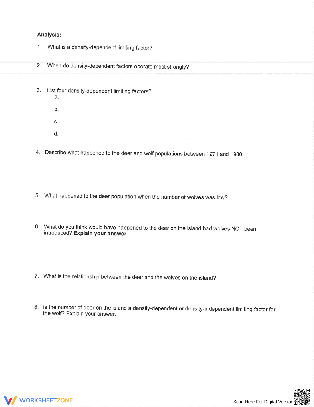 Updated Human Population Growth Worksheet - Page 6