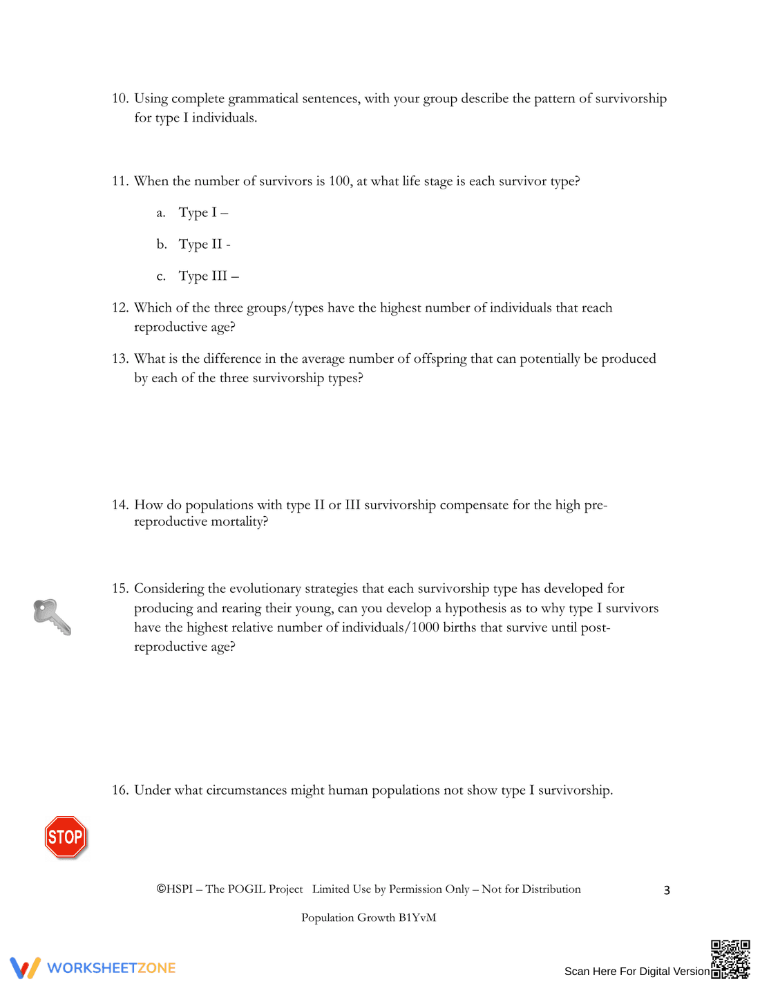Natural Population Regulation Worksheet - Page 3