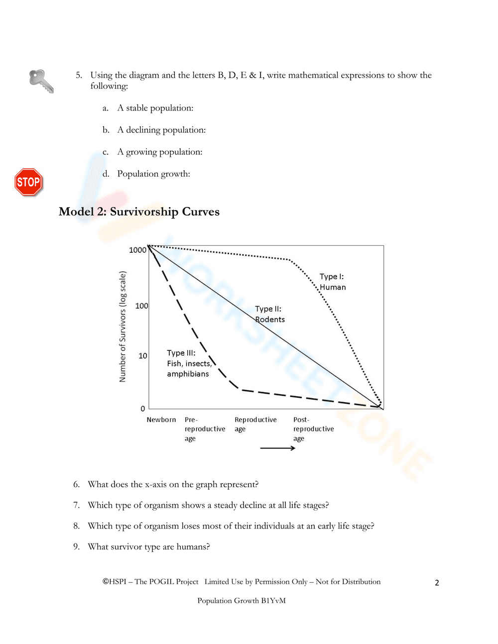 Natural Population Regulation Worksheet - Page 2