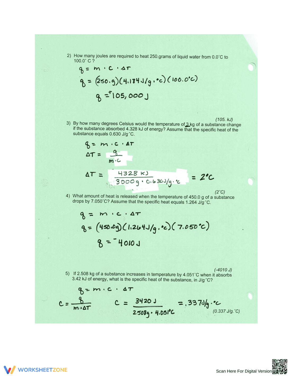 Updated Thermodynamics Worksheet 2 - Page 3