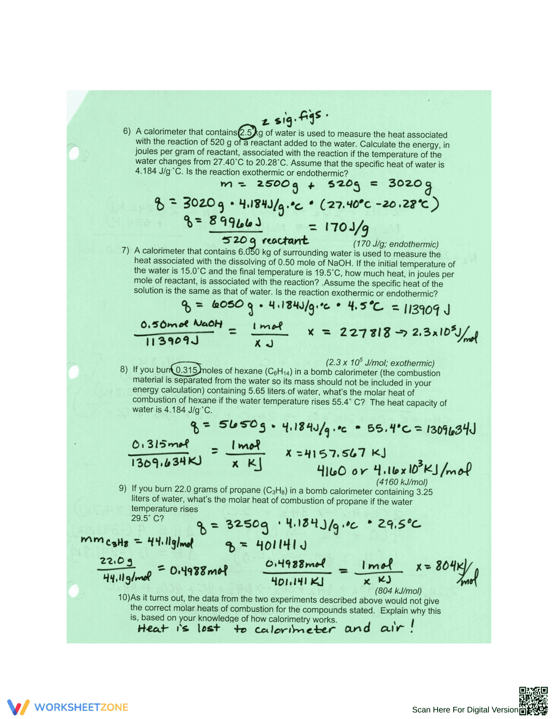 Updated Thermodynamics Worksheet 2 - Page 4