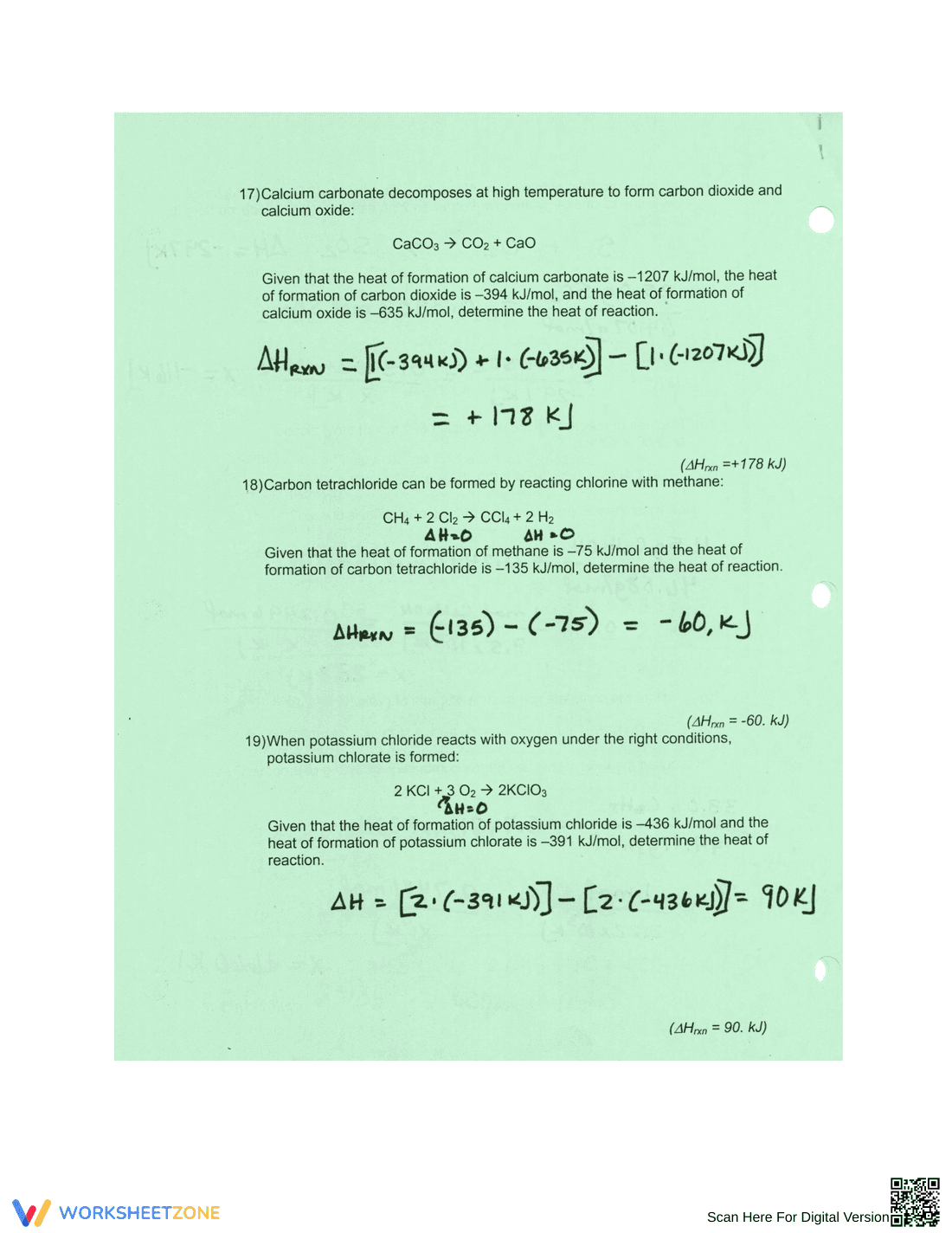Updated Thermodynamics Worksheet 2 - Page 7