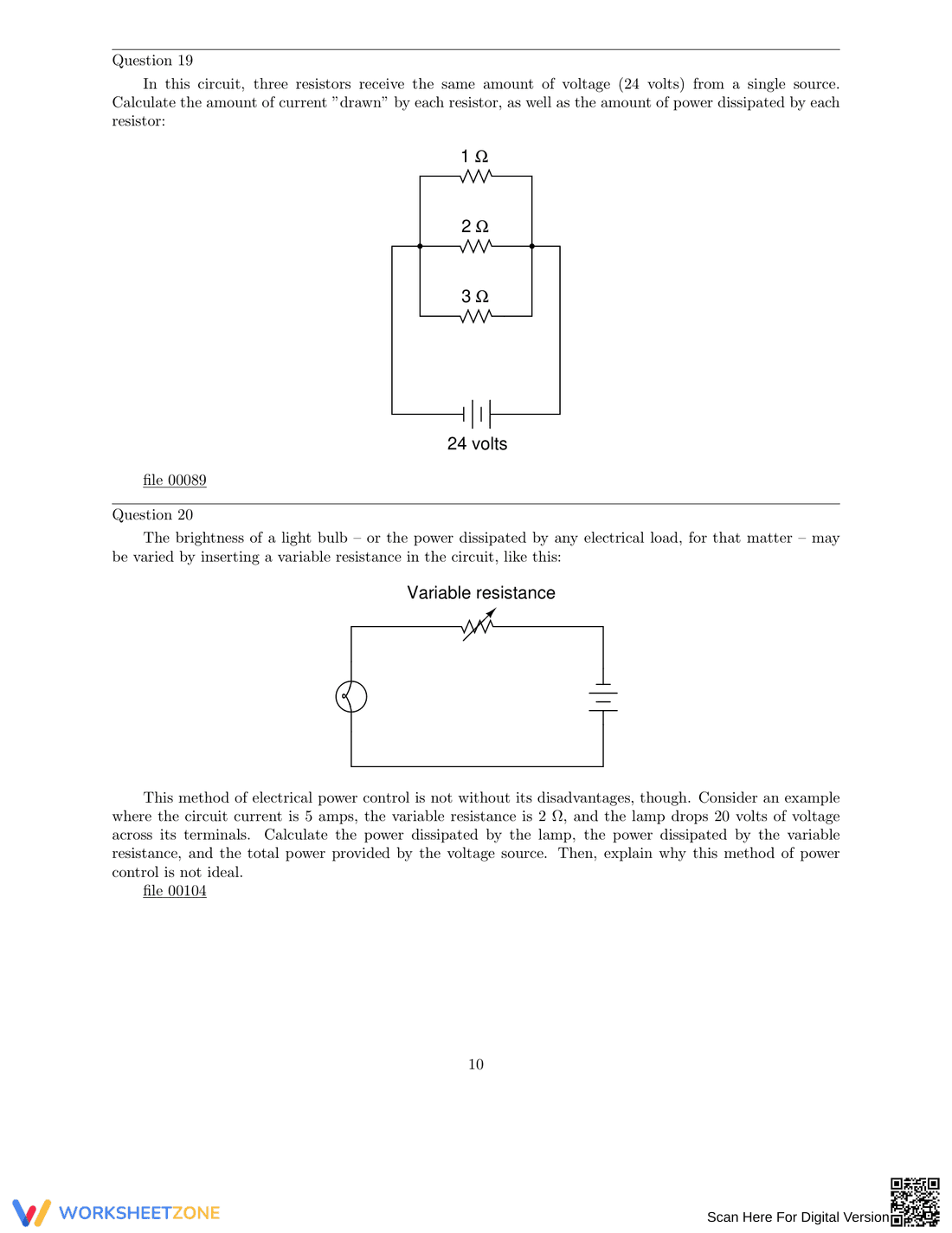 Ohm's Law Worksheet - Page 10