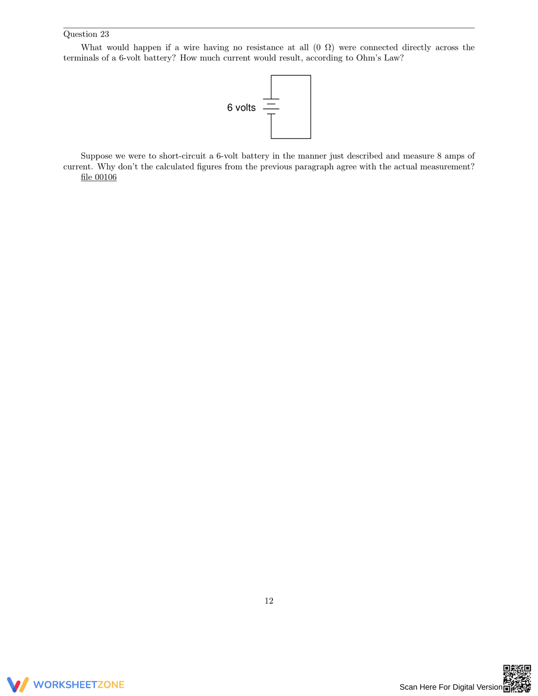 Ohm's Law Worksheet - Page 12