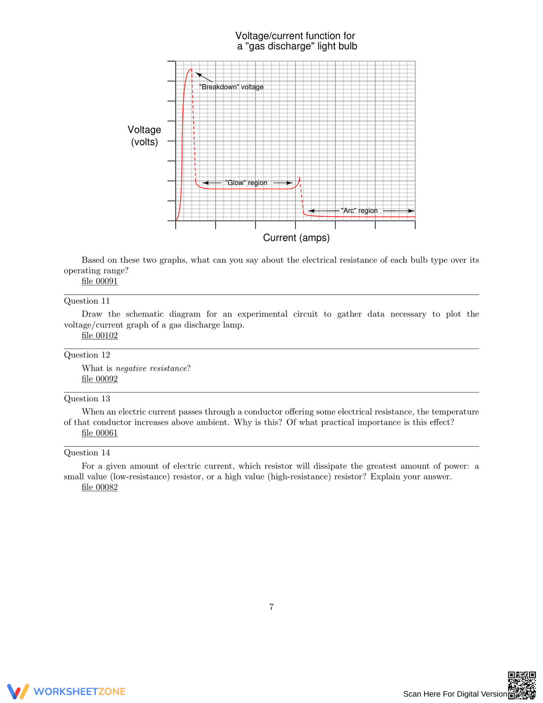 Ohm's Law Worksheet - Page 7