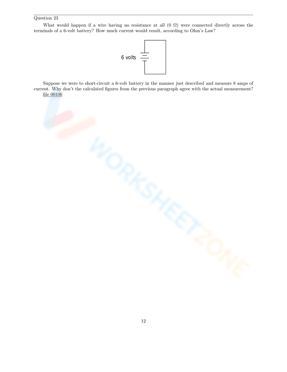 Ohm's Law Worksheet - Page 12
