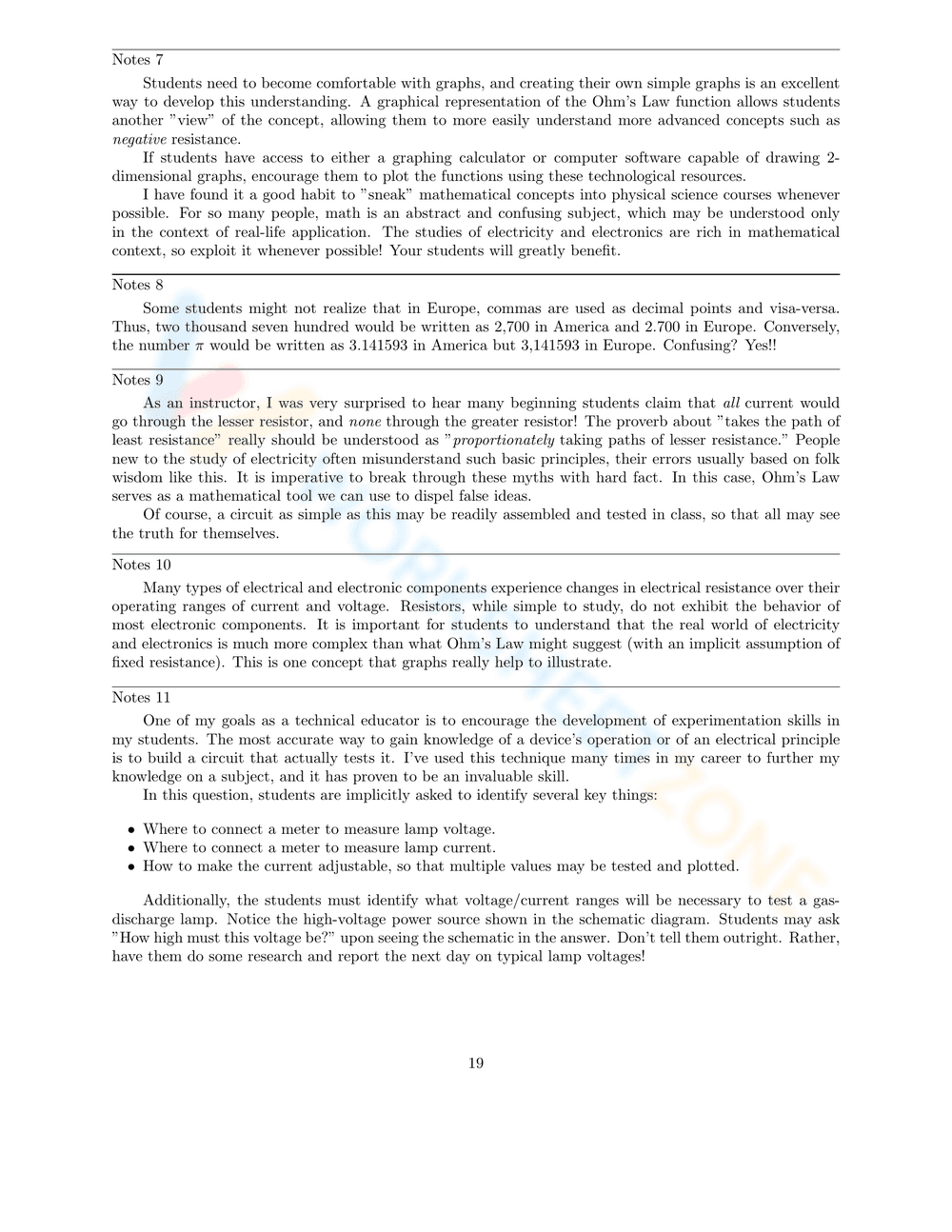 Ohm's Law Worksheet - Page 19