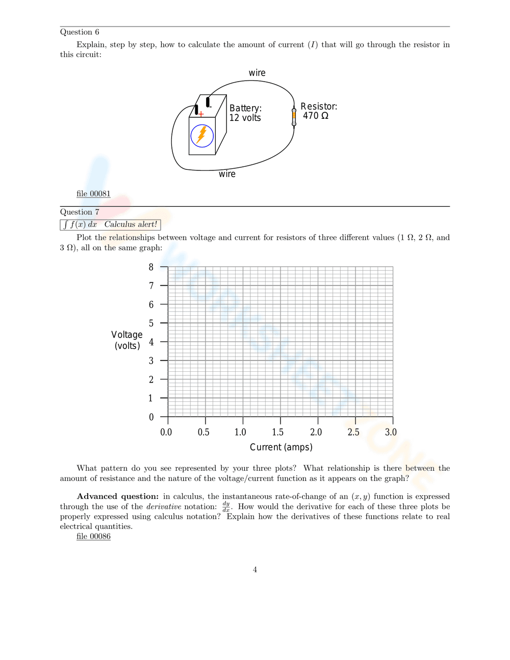 Ohm's Law Worksheet - Page 4