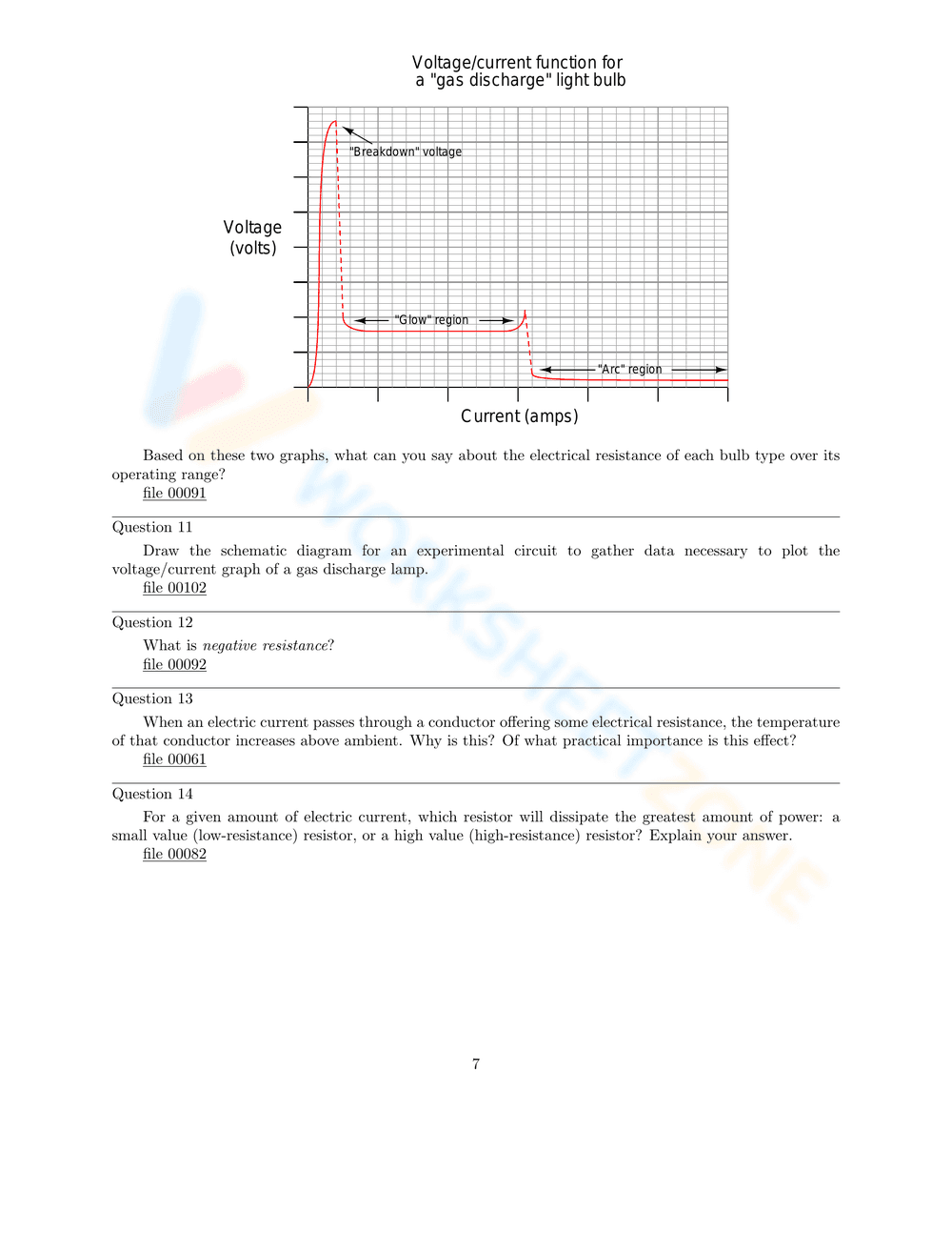 Ohm's Law Worksheet - Page 7