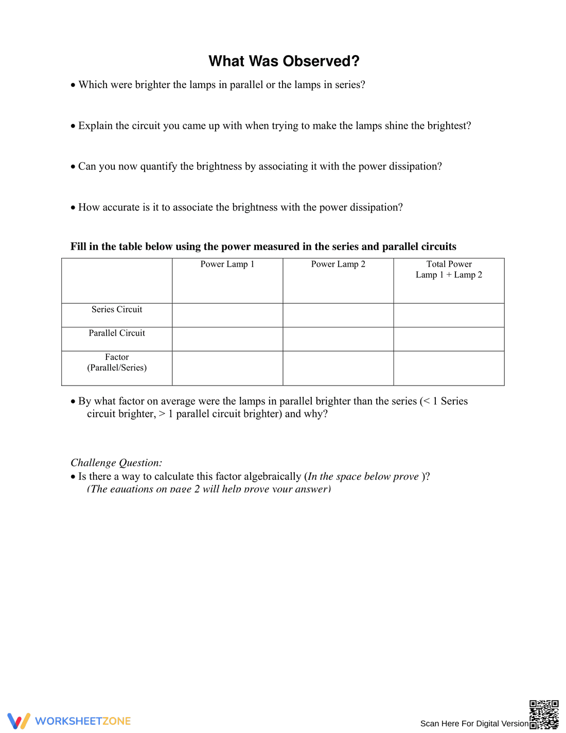 Ohm's Law Worksheet: Basic Circuits - Page 11