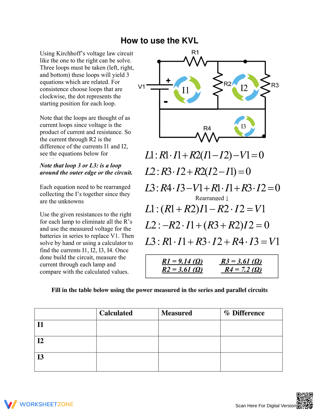 Ohm's Law Worksheet: Basic Circuits - Page 14