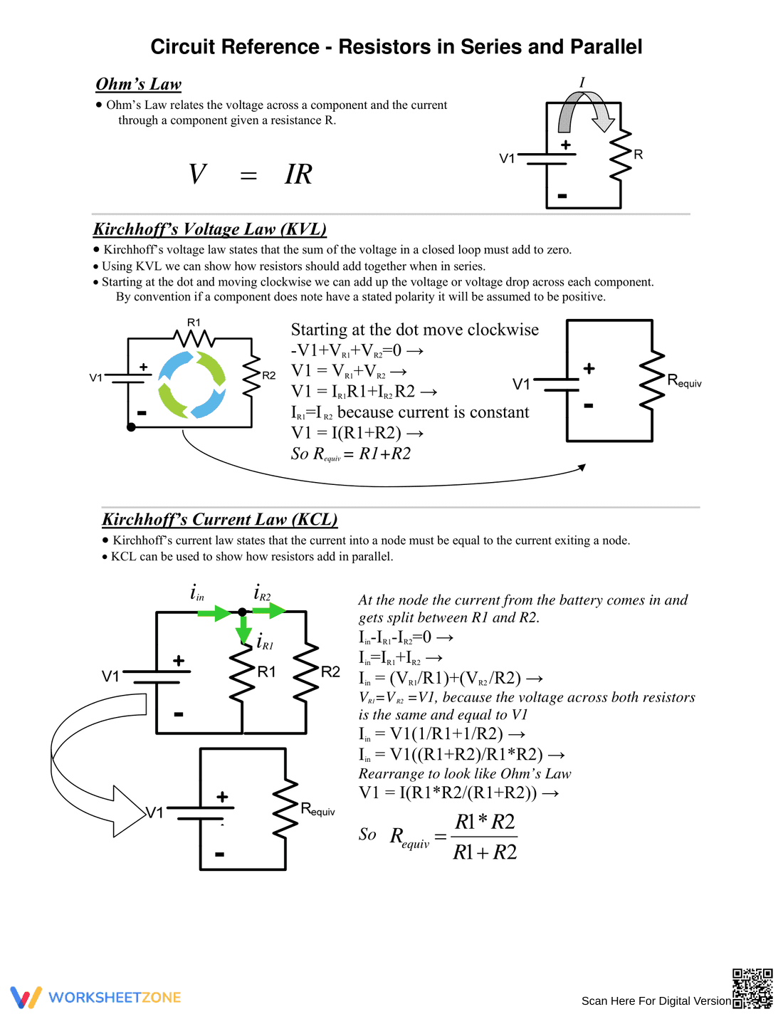Ohm's Law Worksheet: Basic Circuits - Page 2