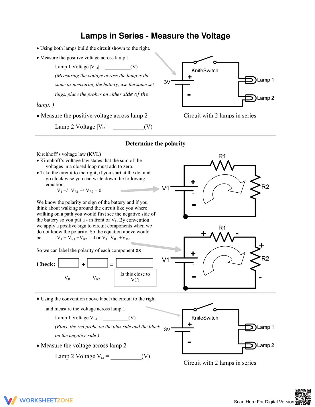 Ohm's Law Worksheet: Basic Circuits - Page 4