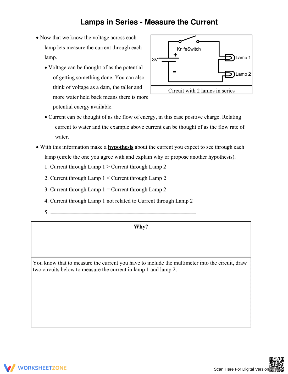 Ohm's Law Worksheet: Basic Circuits - Page 5