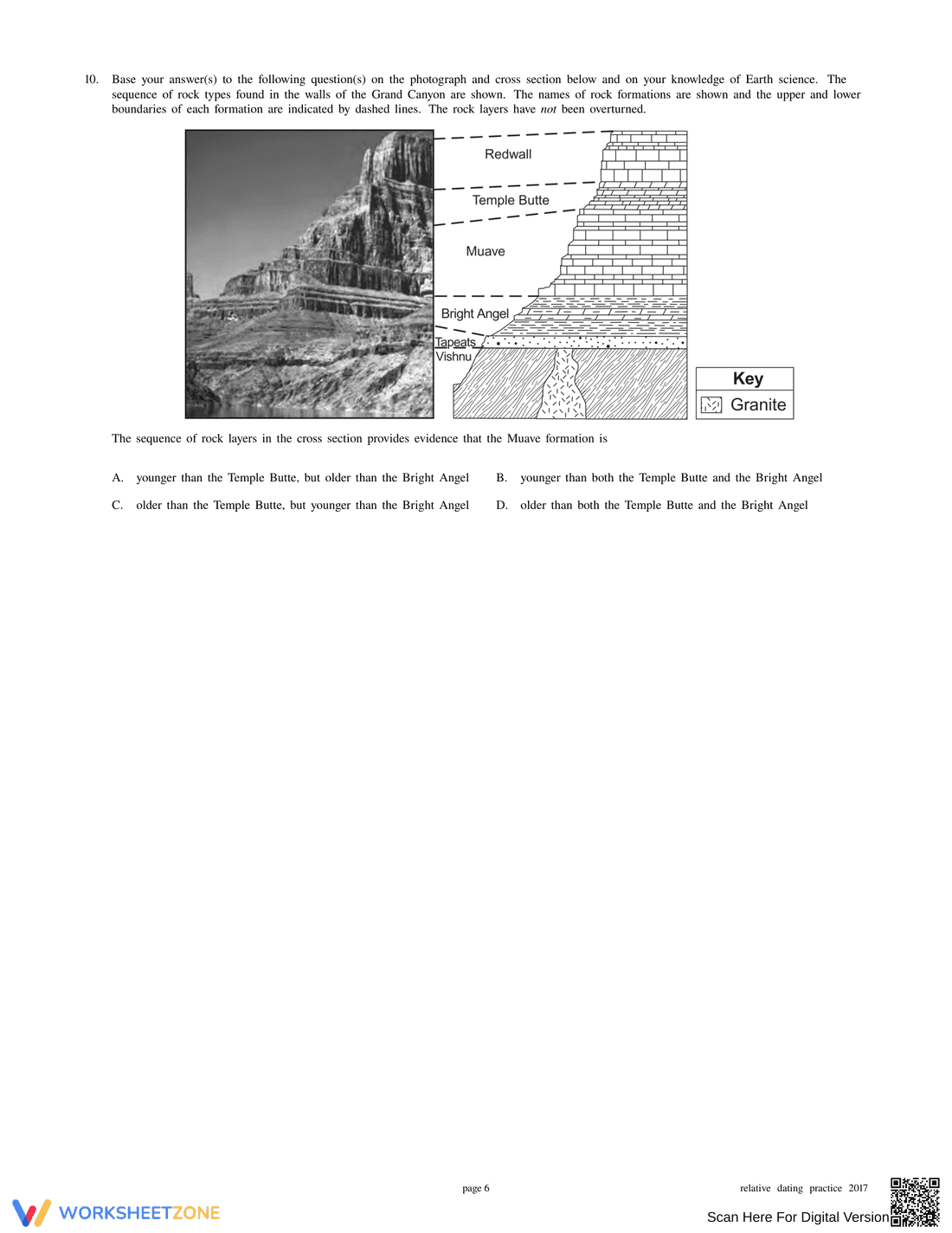 Relative Dating Practice Worksheet - Page 6