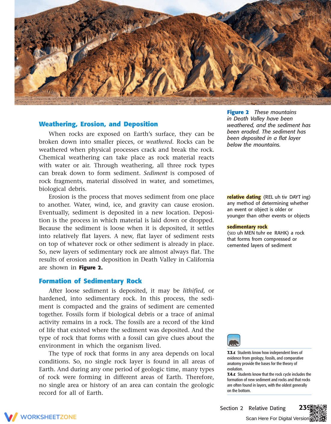 Relative Dating: An Introductory Worksheet - Page 2