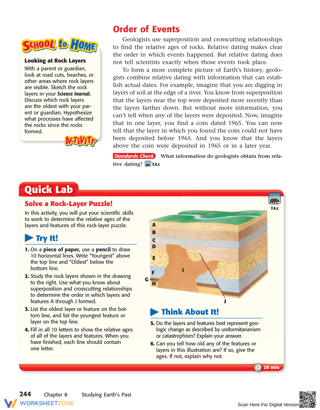 Relative Dating: An Introductory Worksheet - Page 7