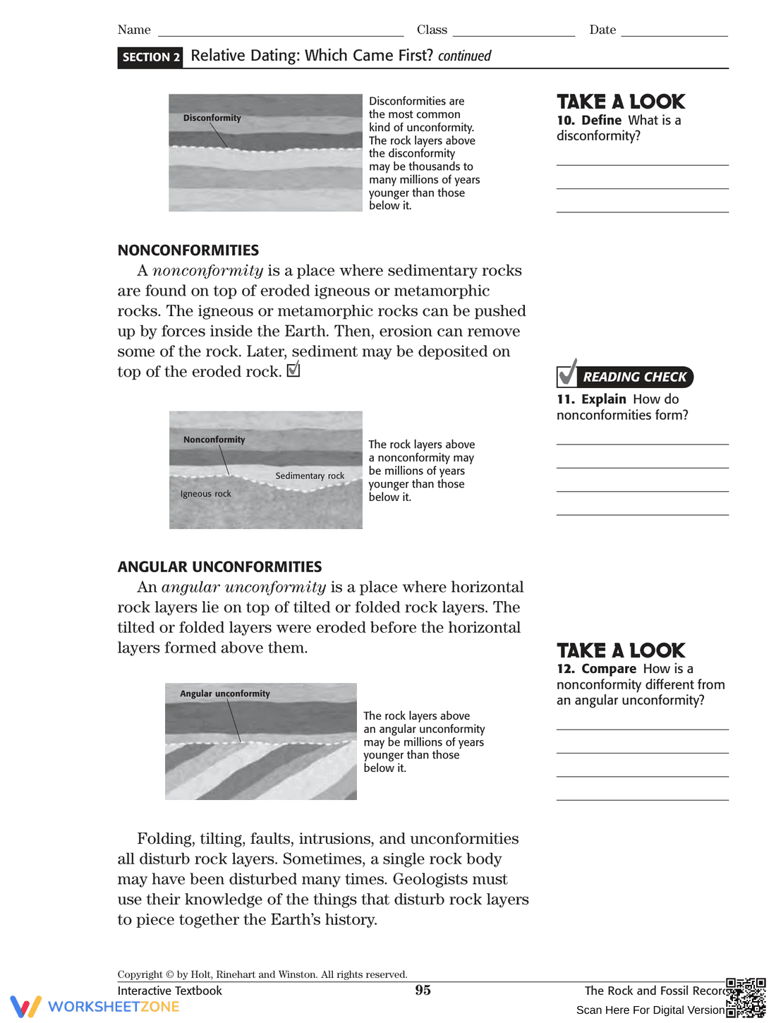 Geology Worksheet: Understanding Relative Dating - Page 5