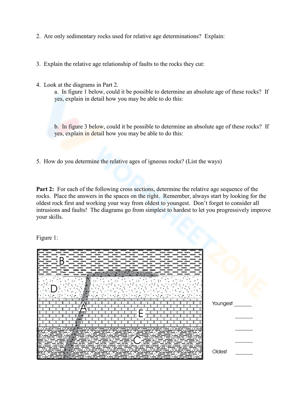 Updated Relative Dating Activity Worksheet - Page 6