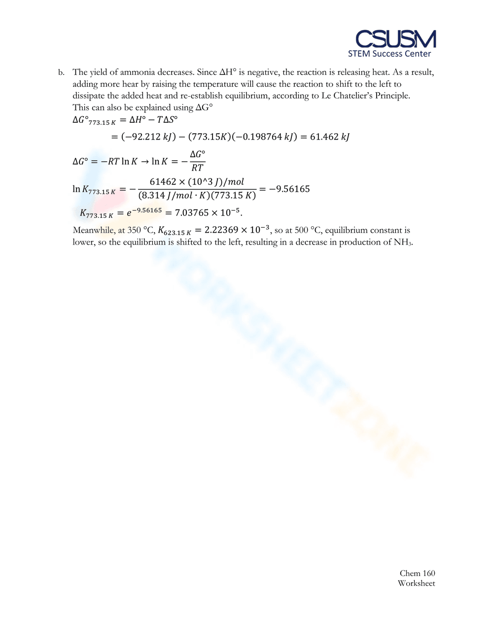 Thermodynamics Worksheet 3: Advanced Problems - Page 6