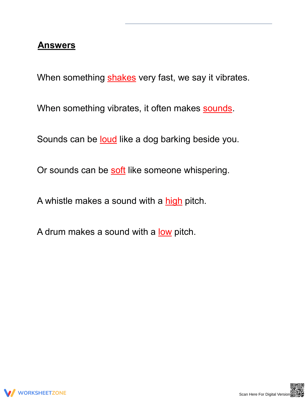 Sound Words Worksheet | Essential Grade 1 Science - Page 2