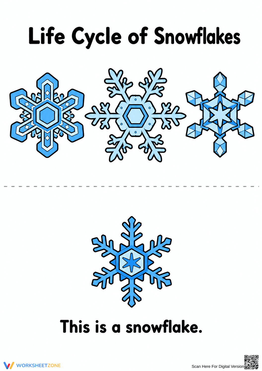 Life Cycle of Snowflakes Printable Booklet | Grade 2-5 - Page 2
