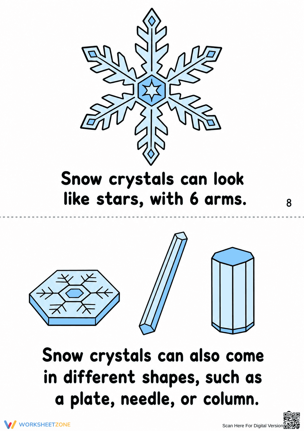 Life Cycle of Snowflakes Printable Booklet | Grade 2-5 - Page 6