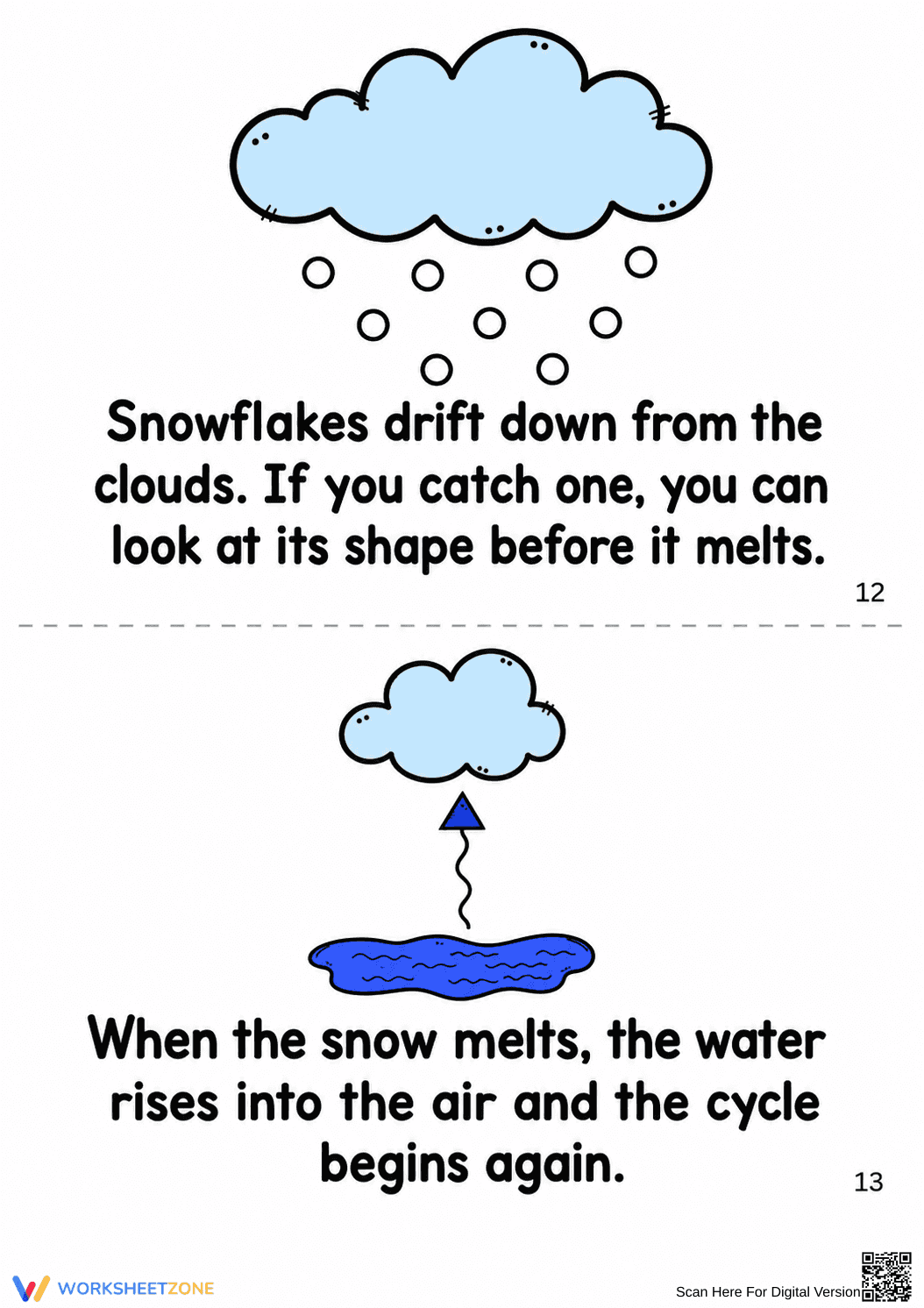 Life Cycle of Snowflakes Printable Booklet | Grade 2-5 - Page 8