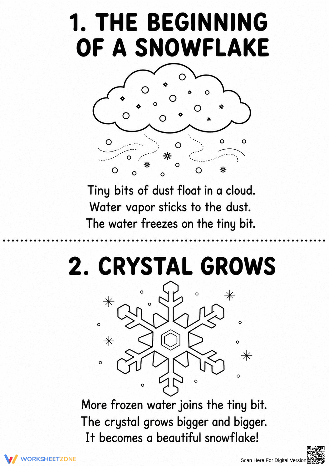 Life Cycle of Snowflakes Printable Booklet | Grade 2-5 - Page 10