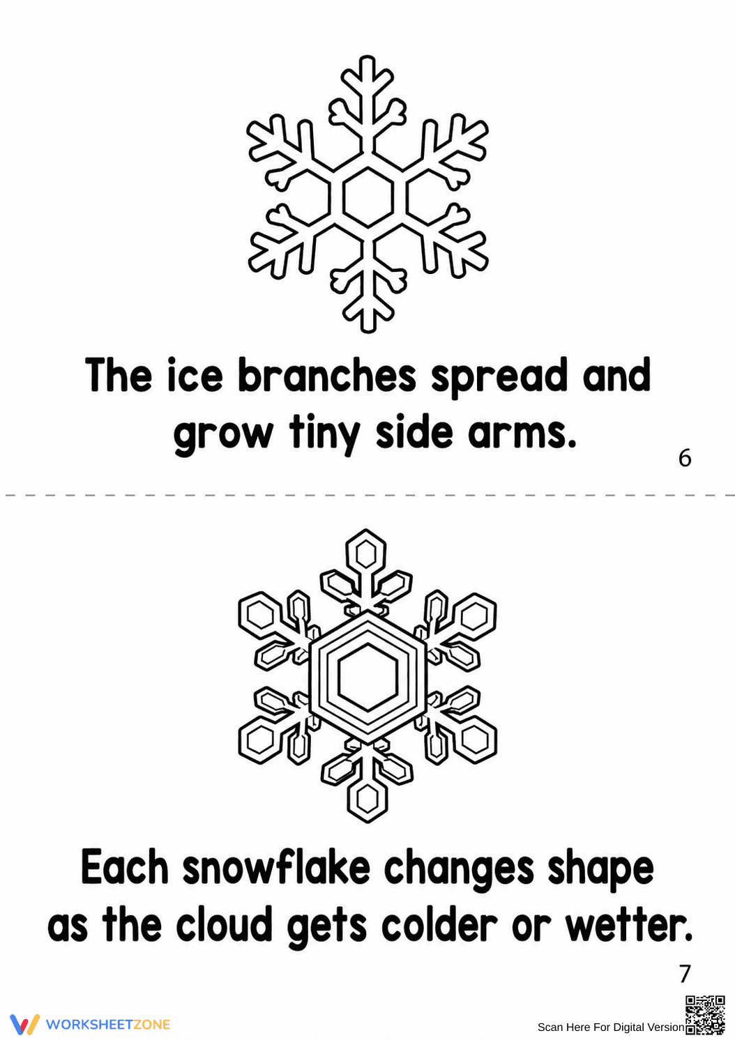 Life Cycle of Snowflakes Printable Booklet | Grade 2-5 - Page 12