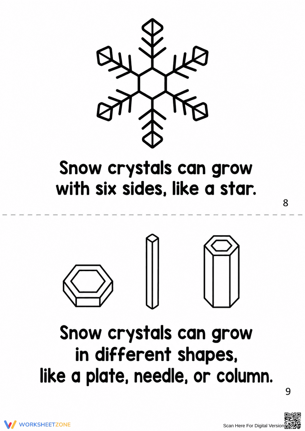 Life Cycle of Snowflakes Printable Booklet | Grade 2-5 - Page 13