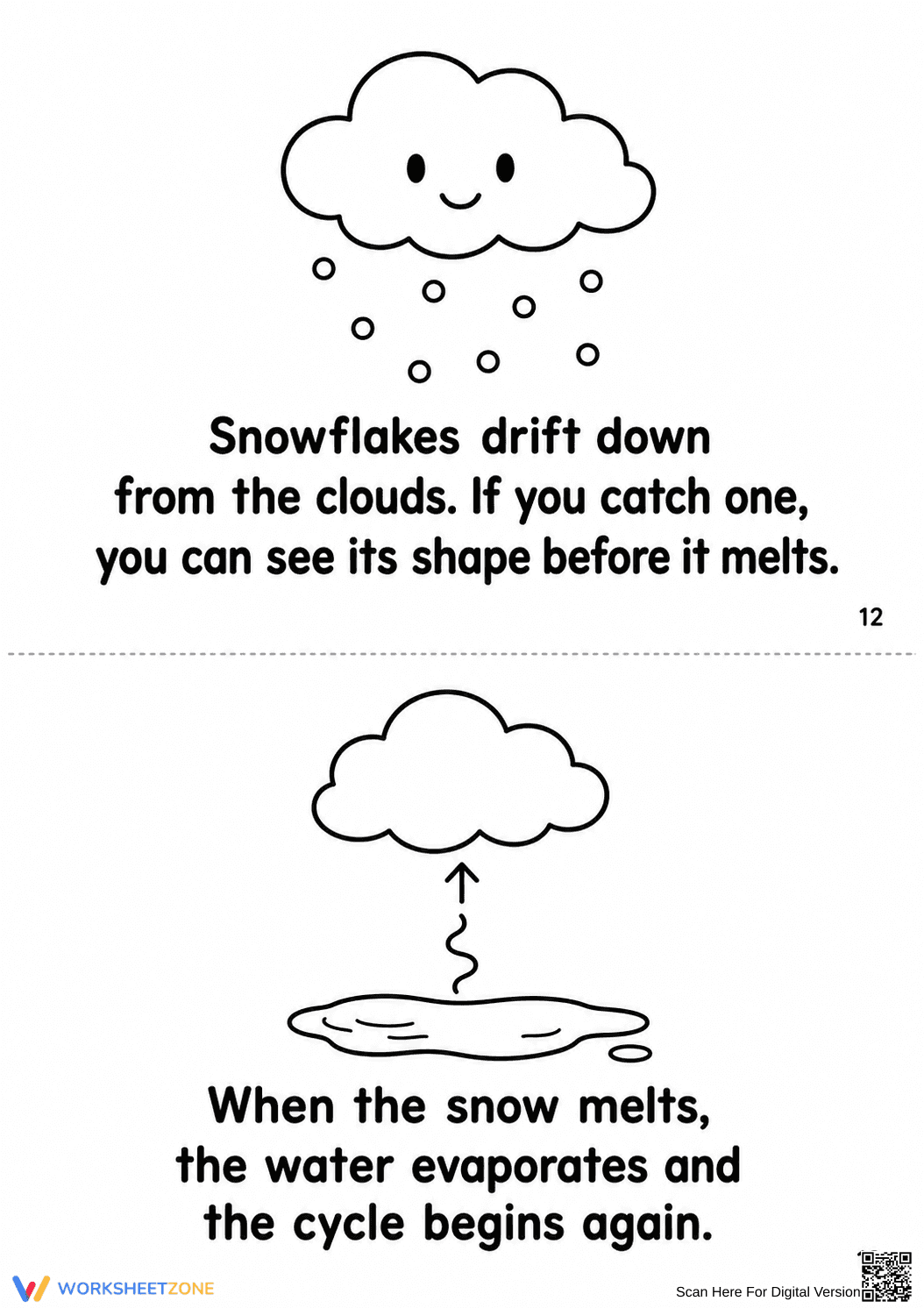 Life Cycle of Snowflakes Printable Booklet | Grade 2-5 - Page 15